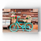 Bicycle With Flower Baskets Wrapped Canvas -Image by Shutterstock
