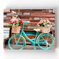 Bicycle With Flower Baskets Wrapped Canvas -Image by Shutterstock