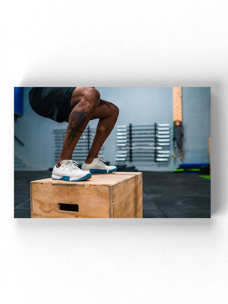 Box Jump Exercise Wrapped Canvas -Image by Shutterstock