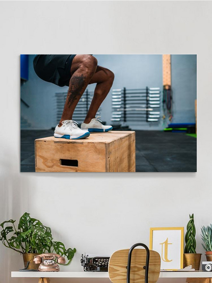 Box Jump Exercise Wrapped Canvas -Image by Shutterstock