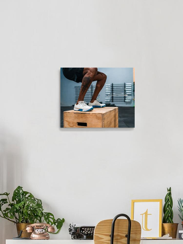 Box Jump Exercise Wrapped Canvas -Image by Shutterstock