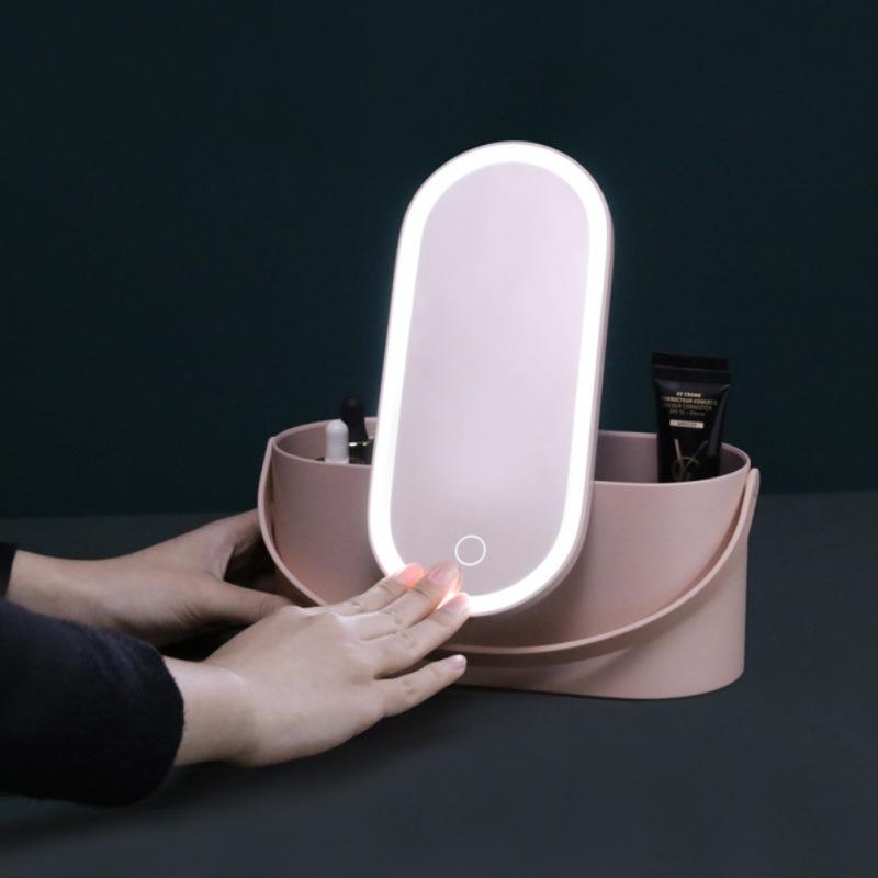 Hot Girl Makeup Organizer™️  With LED Mirror