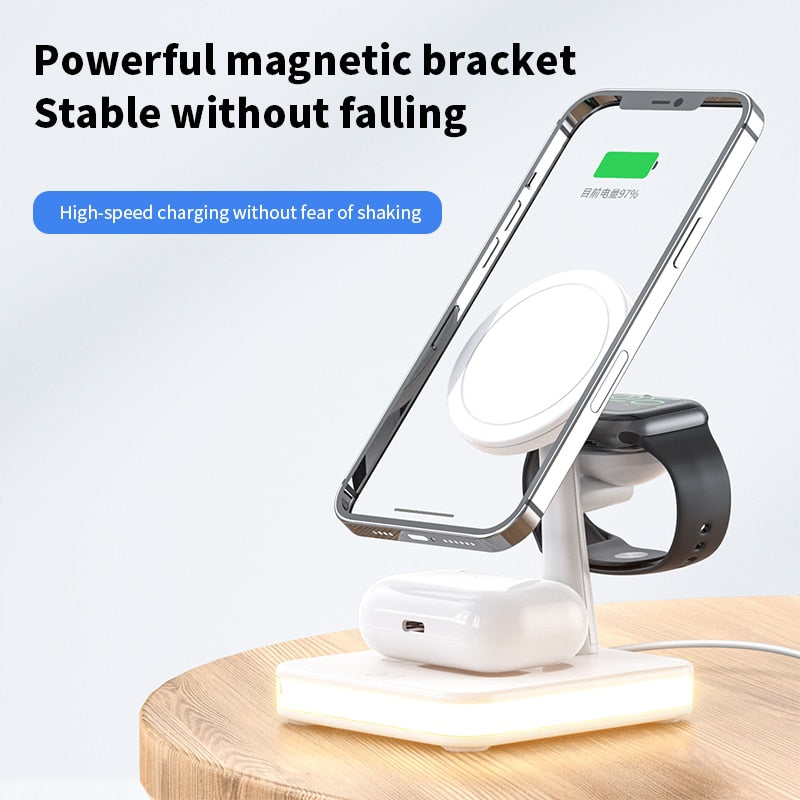 The #1 Fast Charging 3 In 1 Magnetic Dock Station™️