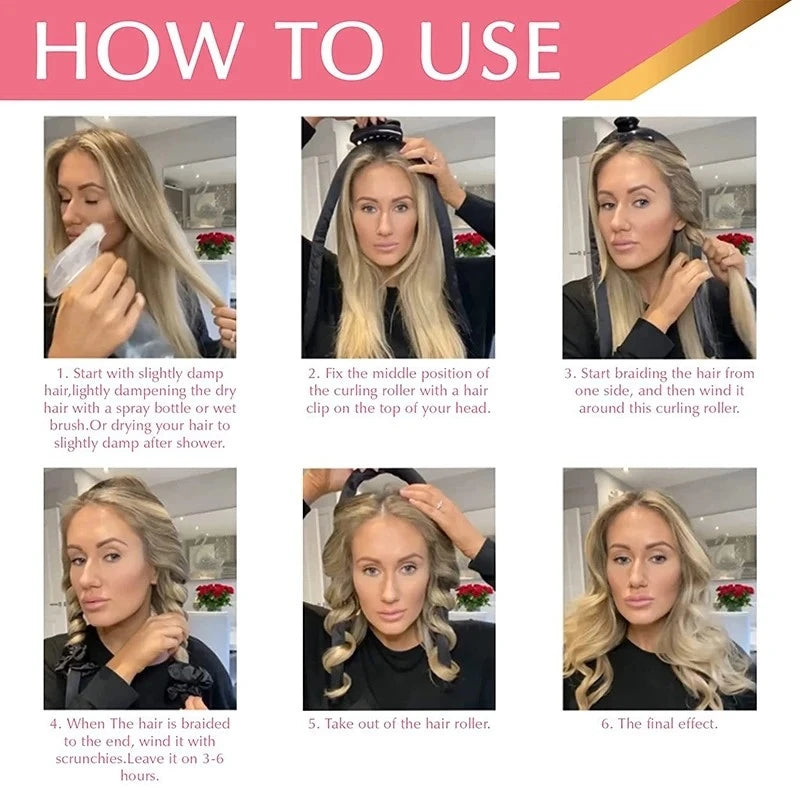 Hot Girl Heatless Curling Rod™️